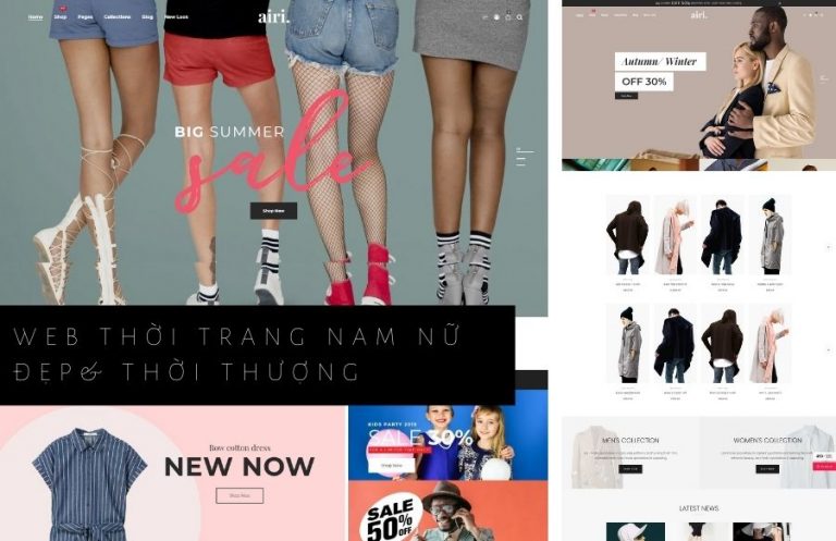 Thiết kế web bán hàng thời trang tại Thái Bình