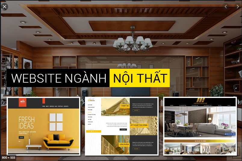 Mẫu thiết kế website nội thất chuẩn seo đẹp